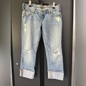 Vintage Y2K Hollister distressed capri pants-1